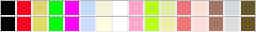 上がPhotoShop上での16色減色時パレット、そのデータ(BMP)をMAGに変換した際に吐き出されるパレットが下(^_^;)色が変わってるのが判りますヽ(^.^;)丿