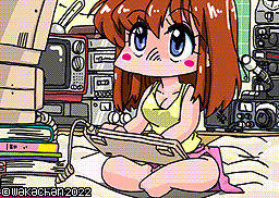 【MSX2 256色固定パレット】「昭和レトロ少女」MSX2 SCREEN8版