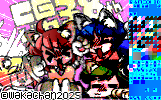 【デジタル8色アナログ16色】「38th Anniversary」ML1形式生成のためのMEDI-98画面 [ML1形式]