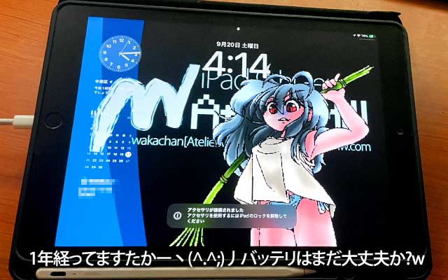 うかーりしてましたが、raytrektabからiPadにお絵描き環境切換えて1年経ってたよーですヽ(^.^;)丿